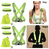 AYNKH Reflective Vest Safety Gear, Adjustable Highly Visible Belt Reflector