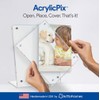 16x20 Acrylic Floating Picture Frame - Table Stand with Chrome