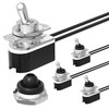 RVBOATPAT 4PCS Waterproof Toggle Switch 12V, Spst 2 Pin On