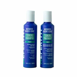 NEFERTITI COLOR & CARE SHAMPOO Y TRATAMIENTO BLEU