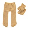 Heless 476 - Tights with Socks for Dolls, Gold, Size