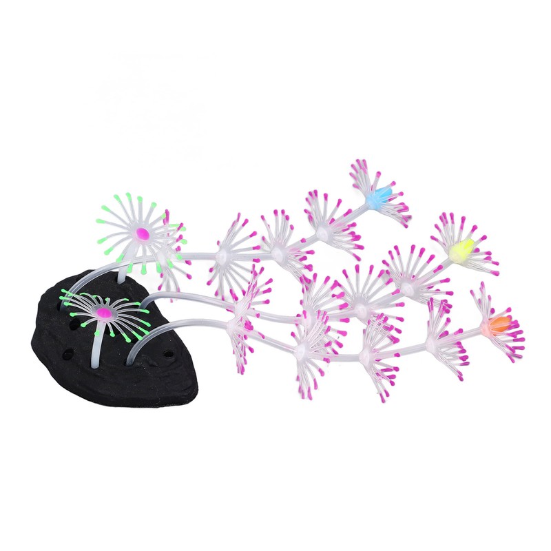 Silicone Glow Fish Tank Decorations Simulation Innovative Landscaping Glowing Artificial