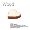 PATIKIL 10mm Wooden Hearts, 100 Pack Unfinished Wood Hearts Blank