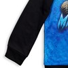 Monster Jam Trucks Toddler Boys Fleece Raglan Hoodie Black/Blue 5T