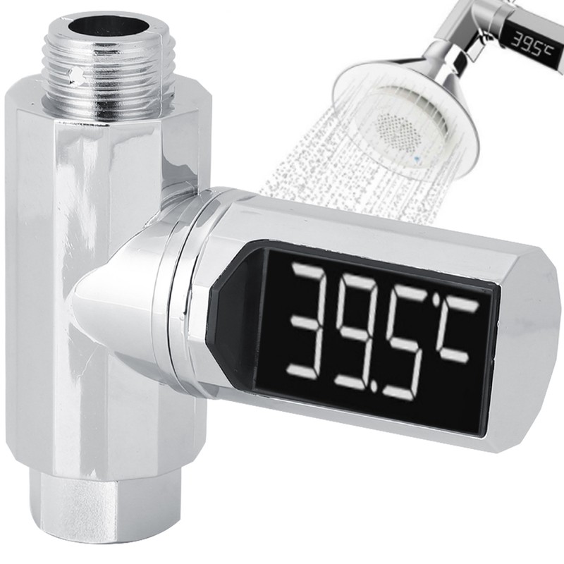 Waterproof LED Water Thermometer Visible Gauge Sensor 360 Degree Rotation