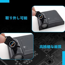 Akarin 2pcs Universal Wireless Car Logo Light LED Welcome Ride Welcome Light Door Courtesy Light for HIACE