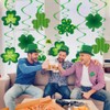10Pcs St. Patrick's Day Decorations Hanging Swirl,Lucky Shamrock Hanging Ceiling