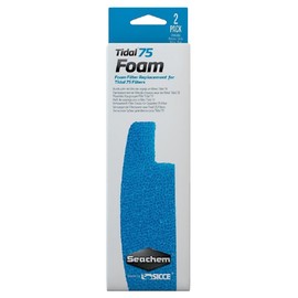 Seachem Foam Filter Sponge Replacement - Foam Tidal 75 Filter 2 Pack