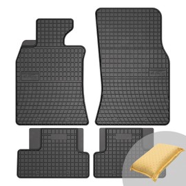 FROGUM EL Toro Rubber Mats All Year Round Set of Car Floor Mats for Mini Cooper II 2001-2014 | Durable Rubber Material | 1.5 cm Protective Edge