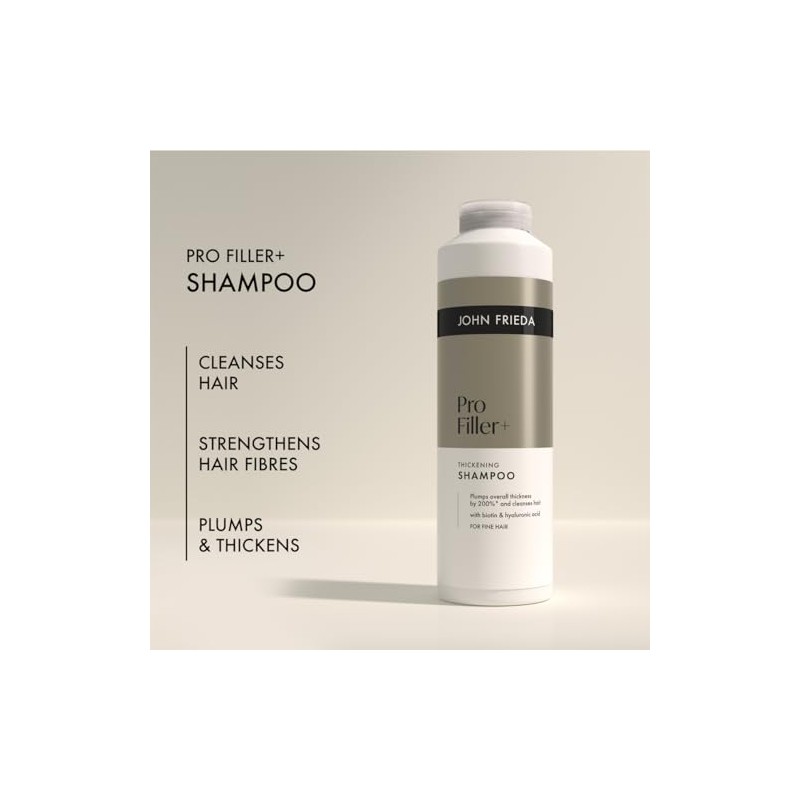 John Frieda PROfiller+ Thickening Shampoo 500ml. Fine Hair Care with