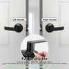 Malimali Commercial Door Handle with Occupied Sign, Bathroom Door Handle