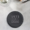 Dust and Things Engraved Slate Coaster - 1973 Year of