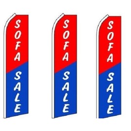 SOFA SALE King Size Swooper Flag Pack of 3 (hardware Not Included)
