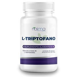 NAIMA Triptofano 100 Cápsulas | Suplemento Alimenticio | Ingredientes Naturales | Puro, Alta Absorción | Energía y Bienestar General | Sin Aditivos