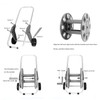 Luqeeg Garden Hose Reel Cart, G1/2 Aluminum Water Hose Cart
