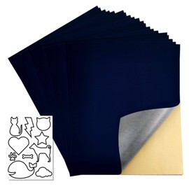 20 Pcs Self Adhesive Velvet Flock Liner Sheets for Jewelry Drawer Craft Fabric,DIY Sewing Material(Purplish Blue)