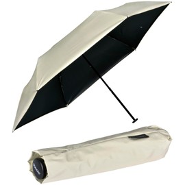 doppler Zero,99 Pocket Umbrella - Weight of Only 99 grams - Stable - Windproof - 21 cm, Macadamia beige-black - UV protection