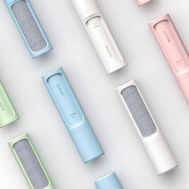 Tigerlily Enterprises Tierhaarentferner Bürste Wiederverwendbare Selbstreinigende Fusselrolle für Kleidung, Möbel & Polster Reisegröße Hund Katze Haar Fusselbürste (Blau)