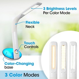 OttLite LED Desk Lamp with Color Changing Base