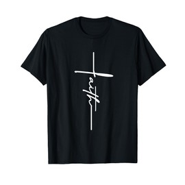 Faith Cross Spiritual Jesus Christian Religious Pastor Gift Maglietta