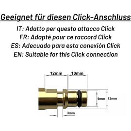 2 x High Pressure Hose Repair Kit Compatible with Karcher K2-K7 - Quick Connect Brass Connector Including Hose Clamp - For Retrofitting and Repairing HD Hoses