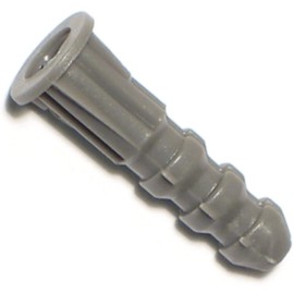 Hard-to-Find Fastener 014973304638 Ribbed Plastic Anchors, 10-12 x 1, Piece-100
