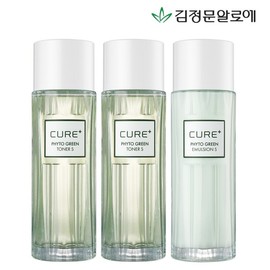 Kim Jeong Mun Aloe 김정문알로에 큐어 피토그린 토너2개+에멀젼1개 Kim Jeong-mun Aloe Cure Phytogreen Toner 2pcs + Emulsion 1pc