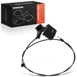 A-Premium Front Hood Latch Release Cable with Handle Compatible with Jeep WK Series Grand Cherokee 2005-2010, XK Series Commander 2006-2010, 82.21 Inch, Replace# 55394495AA