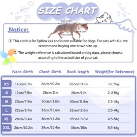 PUMYPOREITY Cat Cotton Clothing, Warm Jumper for Hairless Cat Vest Shirts Kitten Soft Jumper Cat Costume Coat for Small/Medium/Large Cats (Purple, L)