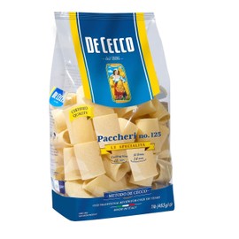 De Cecco Paccheri Pasta 16 Ounce Italian Noodle High Protein No GMO Kosher