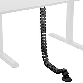 VIVO Vertebrae - Kit de gestión de cables (altura ajustable, organizador de cables de cuatro entradas de computadora) (DESK-AC01C)