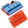 JESSINIE 5V 4-Channel Relay Module with Optocoupler Isolation, Supports High