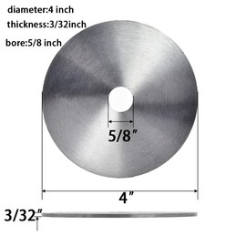 TIANMEIYI Pair of Blade Stabilizers 4’’Diameter Saw Blade Stiffener with 5/8’’ Center Hole for Saw Blade from 8in-12in