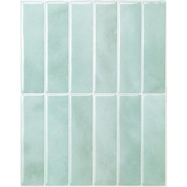 SMART TILES Peel and Stick Backsplash - 5 Sheets of 11.43" x 9" - 3D Adhesive Peel and Stick Tile Backsplash for Kitchen, Bathroom, Wall Tile