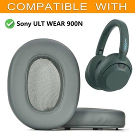 ULT Wear Replacement Ear Pads - defean Ear Pads Compatible with Sony-ULT Wear (WH-ULT900NB) Over-Ear Noise Cancelling Headphones, Soft Leather Pads with Noise Isolating Foam, Green