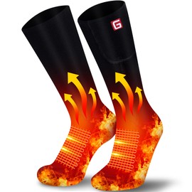 Heated Socks for Men Women Rechargeable Electric Battery Heated Socks Winter Washable Thermal Socks Foot Warmer for Outdoor Skiing Camping Hunting Hiking Snowboarding