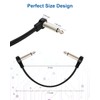Aqdocvf 3-Pack Professional Guitar Patch Cables - 6 Inch 1/4
