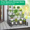 VyGrow Plant Stand, 4 Tier Stackable Tiered Plant Stand, Scalable