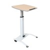 Classroom Basics LX-PNADJ-LW Pneumatic Adjustable-Height Lectern/Mobile Standing Desk - Light