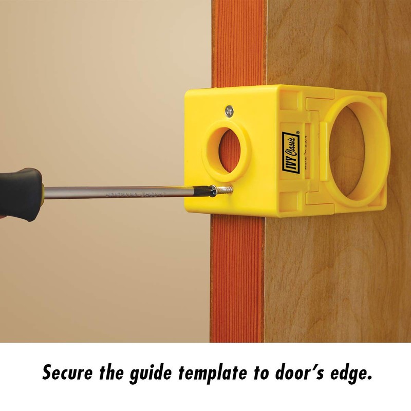 IVY Classic 27003 Carbon-Steel Lock Installation Kit with Guide Template