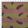 GRAPHICS & MORE Cute Eggplant Aubergine on Stripes Pattern Premium
