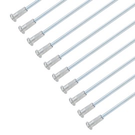 Bnineteenteam Bicycle Spokes, 10 Pieces 13G 2.2 mm Bicycle Stainless Steel Spokes 80 mm / 190 mm / 220 mm / 310 mm Long Spokes with Nipple for Bicycle, Tricycle (220 mm) Bicycle Stand and Storage