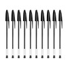SOMCO - Pack Of 10 Black Biro Ballpoint Pens -
