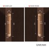 Mengshi 6" Hidden Door Hinges for Secret Door Heavy Duty