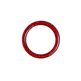 YAMUDA Compatible with Carbon Fiber Car Ignition Start Button Ring Cover Sticker Interior Accessories for Subaru BRZ Scion FR-S Toyota GT86 2016 2017 2018 2019 2020 (Red)