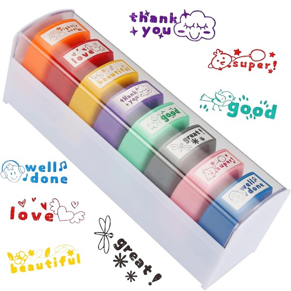Teacher Stamps for Classroom Grading and Parent Signatures Self-Inking Stamps