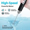Sakgos Milk Frother Rechargeable Handheld-Electric Whisk 3 Speed Adjustable, Frother