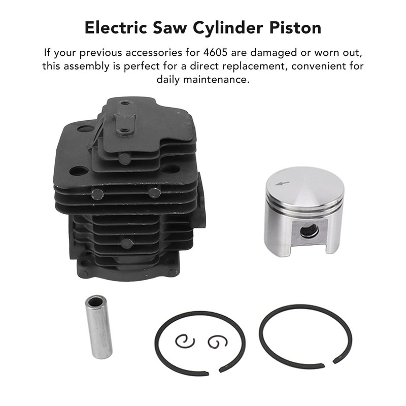 Cylinder Piston Assembly Kit Aluminum Alloy 42mm Electric Chainsaw Cylinder