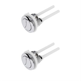 38-45mm Toilet Tank Buttons, Flush Valve Dual Push Button Replacement Adjustable Accessories for Bathroom Dual Flush Toilet, 2 Pack