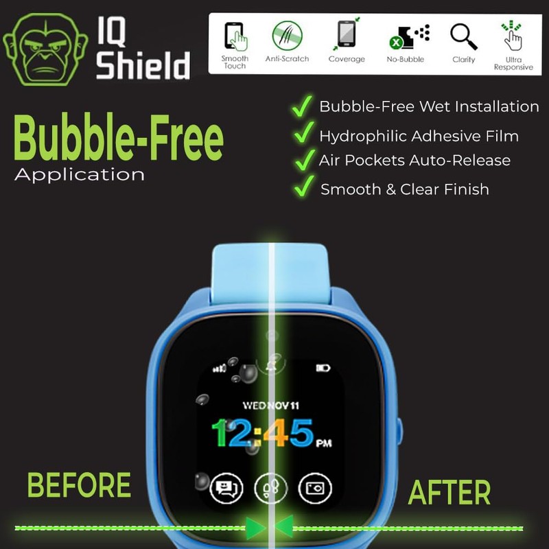 IQShield 6 Pack for Verizon Gizmo Watch 2 Screen Protector,